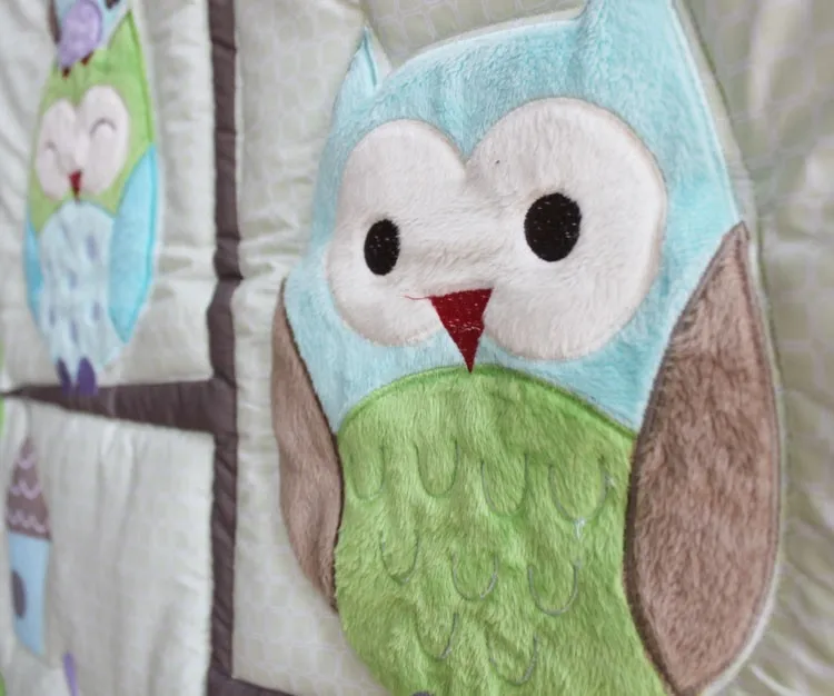 Скидка! 7 шт. вышивка детская кроватка постельное белье детские дети пододеяльник