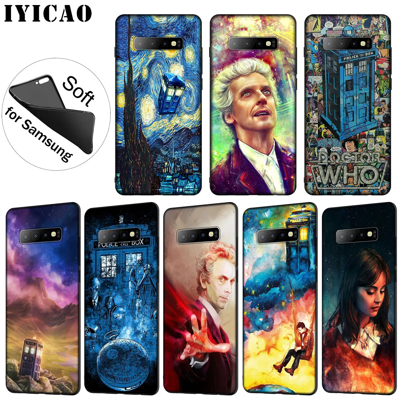 IYICAO Tardis Box Doctor Who Soft Silicone Phone Case for Samsung Galaxy S20 Ultra S10 Lite S9 S8 Plus S6 S7 Edge S10e Cover |