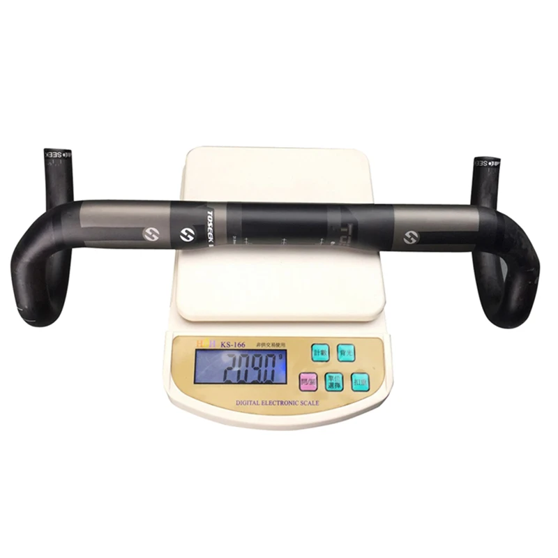 Руль велосипедный ультралегкий из углеродного волокна с изогнутой штангой |