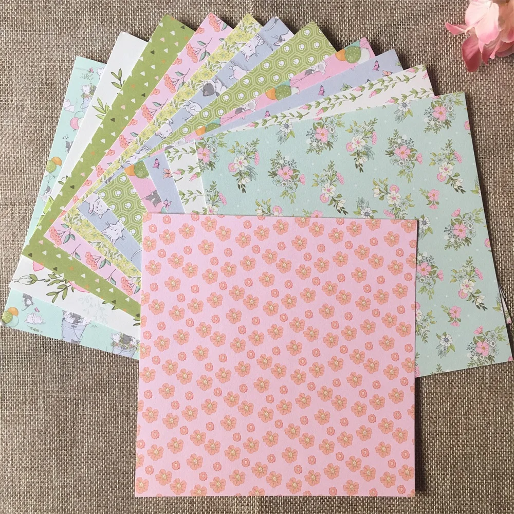 

12pcs/Pack 6*6inch The Crazy Cats Patterned Paper Pack for Scrapbooking DIY Happy Planner Card Making Journal Project