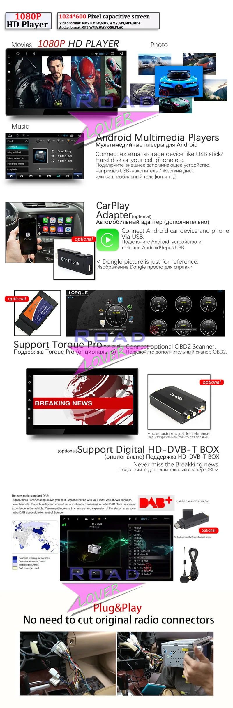 TOPNAVI Android 8,1 автомобильный медиацентр DVD радио плеер для Honda CRV 2012 2013 стерео gps навигации Automagnitol два Din видео