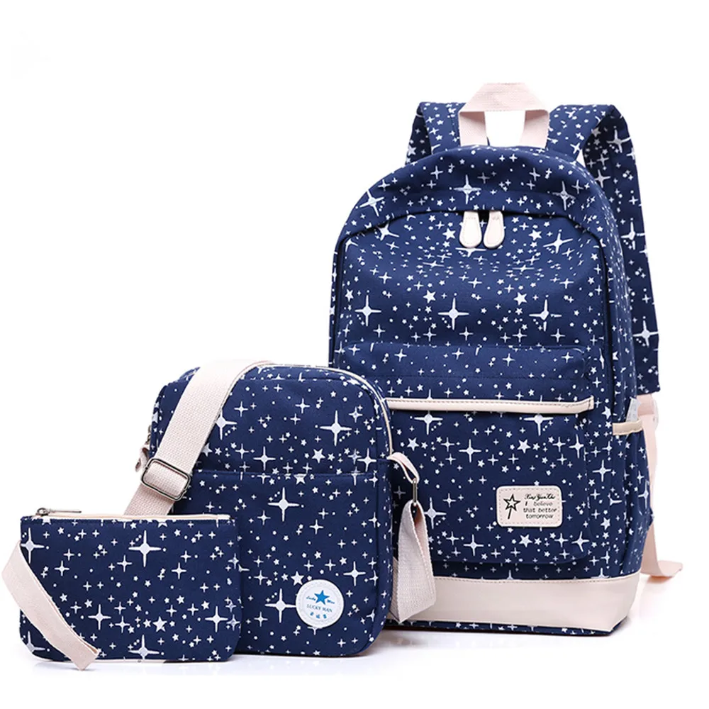 Новинка рюкзак для мальчиков и девочек школьный ранец молодежи женские холщовые