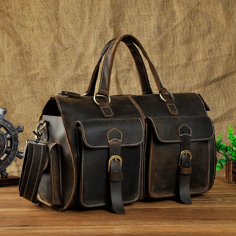 Ретро crazy horse кожа мужские портфели мужской 14-дюймовый ноутбук сумки из натуральной кожи, деловая сумка через плечо, сумка-мессенджер сумка Компьютерная сумка сумки через плечо