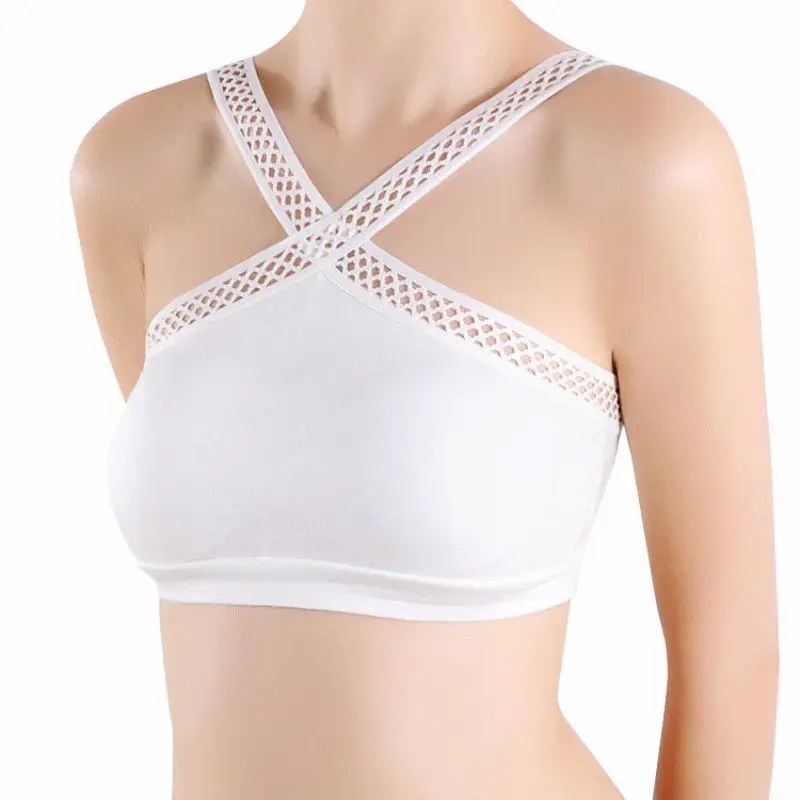 Женский бюстье на молнии с бретелькой через шею|bra tank|crop top partyhalter bralette |