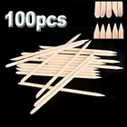 100 шт., деревянные лопатки для удаления кутикулы