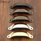 DRELD 2 шт. 98*35 мм Ретро для ящика кухонного шкафа дверная ручка мебельные ручки, фурнитура антикварный шкаф латунный корпус