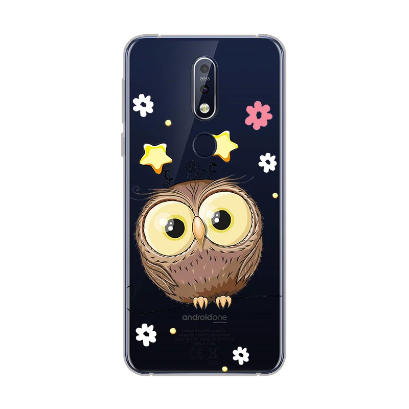 Ciciber с милой совой чехол для Nokia 8 8,1 7 7,1 6 6,1 5 5,1 3 3,1 2,1 1 плюс 9 PureView телефонные чехлы для Nokia X7 X6 X5 X3 мягкий чехол из ТПУ
