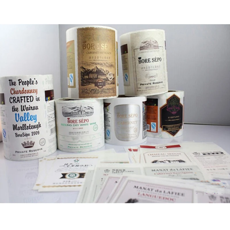 

Wholesale roll packaging removable waterproof juice fruit plastic bottle labels, waterproof vinyl sticker with logo printed