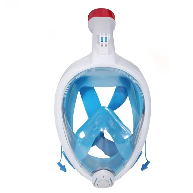 NO15 WHITE BLUE Маска для плавания, анти-туман, маска для дайвинга, набор для подводного плавания, респираторные маски, безопасное и водонепроницаемое оборудование - Цвет: NO15 WHITE BLUE
