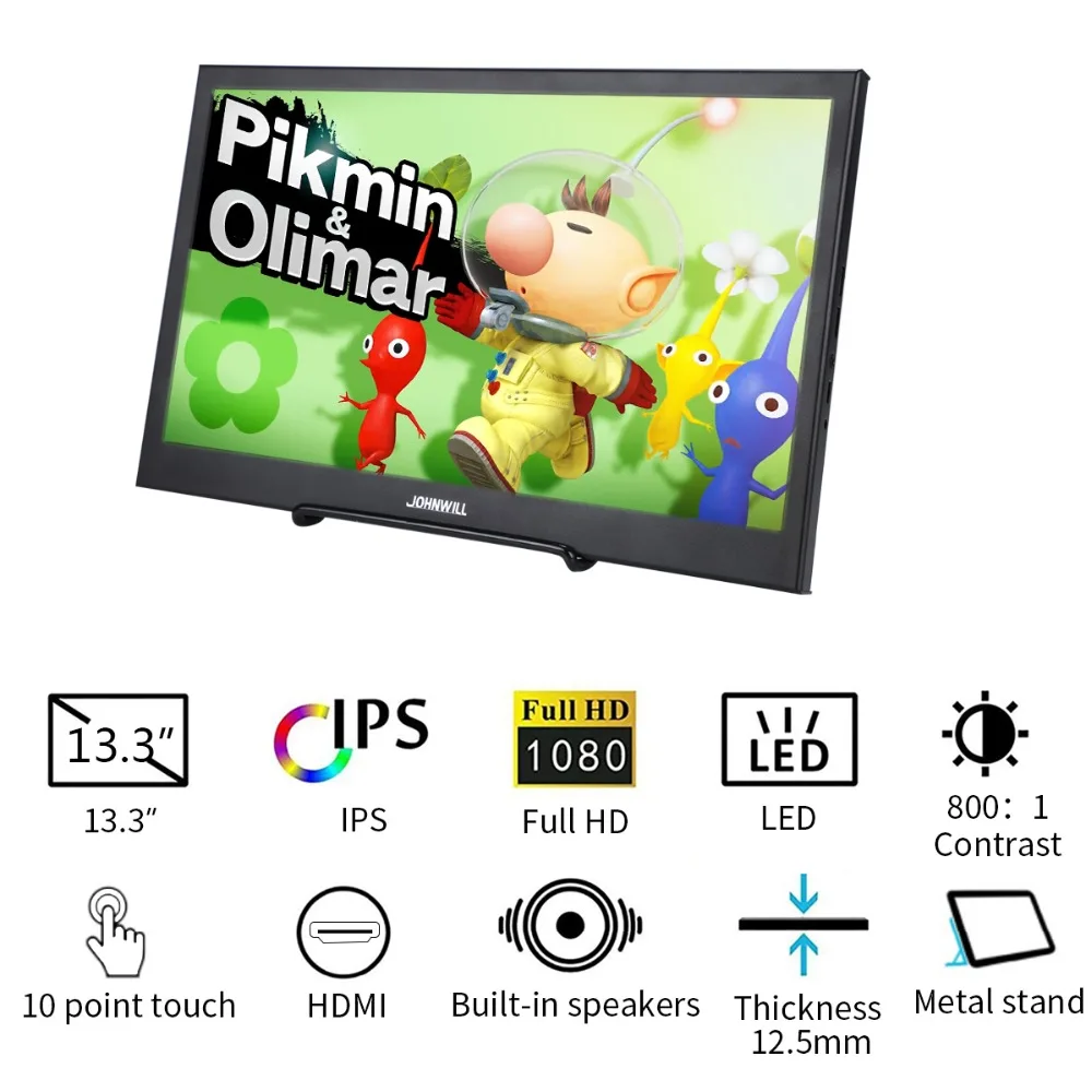 13.3&quot 2K 2560 * 1440 touch display LED portable mini HDMI IPS office game console monitor 16:9 for systemized computers | Компьютеры и