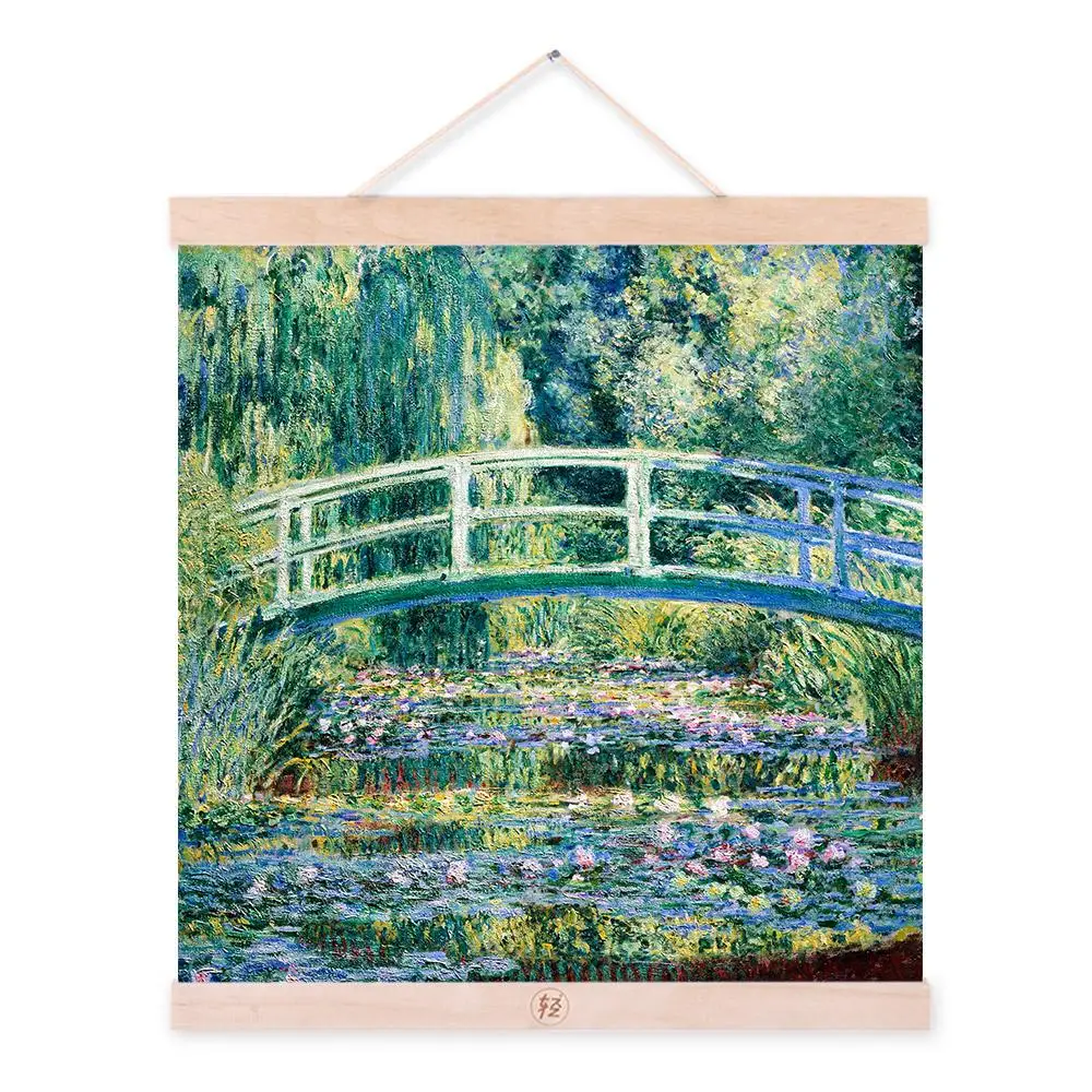 2. Постер Клода Моне зеленый импрессионист водяная Лилия пруд пейзаж принт