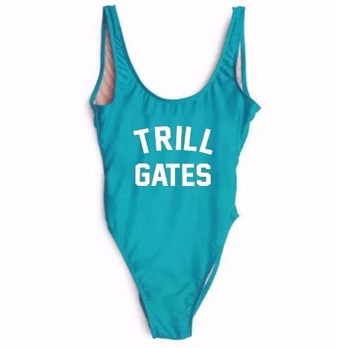 

TRILL GATES suits bathing suits backless sexy swimsuit one-piece swimwear women beachwear bodysuit Jumpsuit