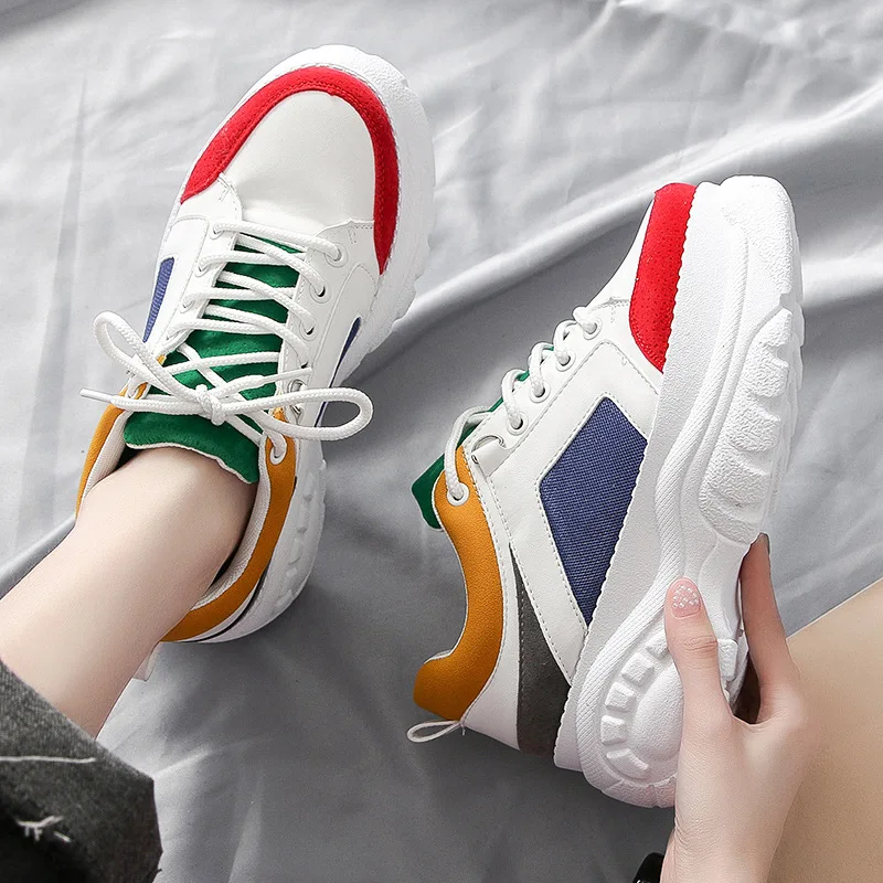 2019 модная повседневная обувь женские летние удобные дышащие кроссовки на