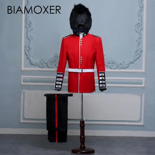 Baimoxer красный Ренессанс Средневековая мужская британская королевская гвардия