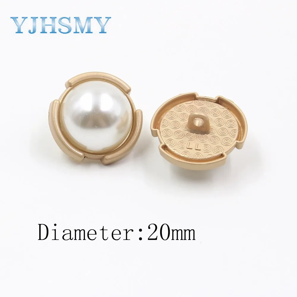 YJHSMY A 19512 477 10 шт./лот 22 мм/20 мм высокое качество искусственный жемчуг золото