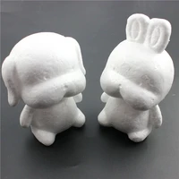 1 pcs modelling polystyrene styrofoam foam dog rabbit white craft balls for diy christmas party decoration supplies gifts