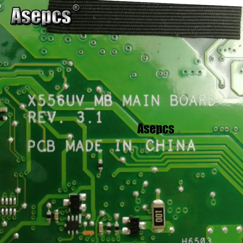 asepcs with 8gb ram i3 7100u cpu x556uqk mainboard for asus x556uv x556u x556uqk x556uq laptop motherboard tested working free global shipping