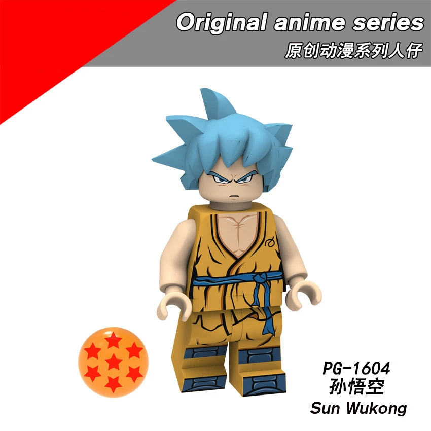 Конструктор Legoing Dragon Balling оригинальный P8182 аниме серия Sun Wukong Vegeta сборка