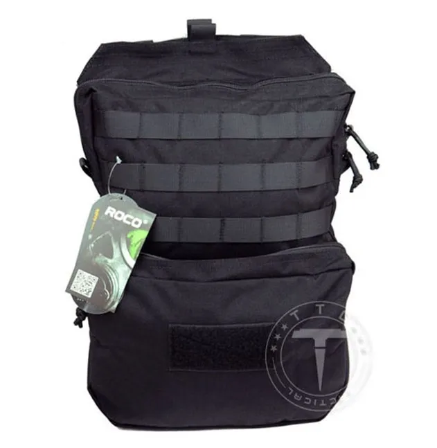 Black TTGTACTICAL 3L MOLLE гидратация пакет рюкзак Военная Гидратация мочевого пузыря перевозчик, 1000D нейлон - Цвет: Black