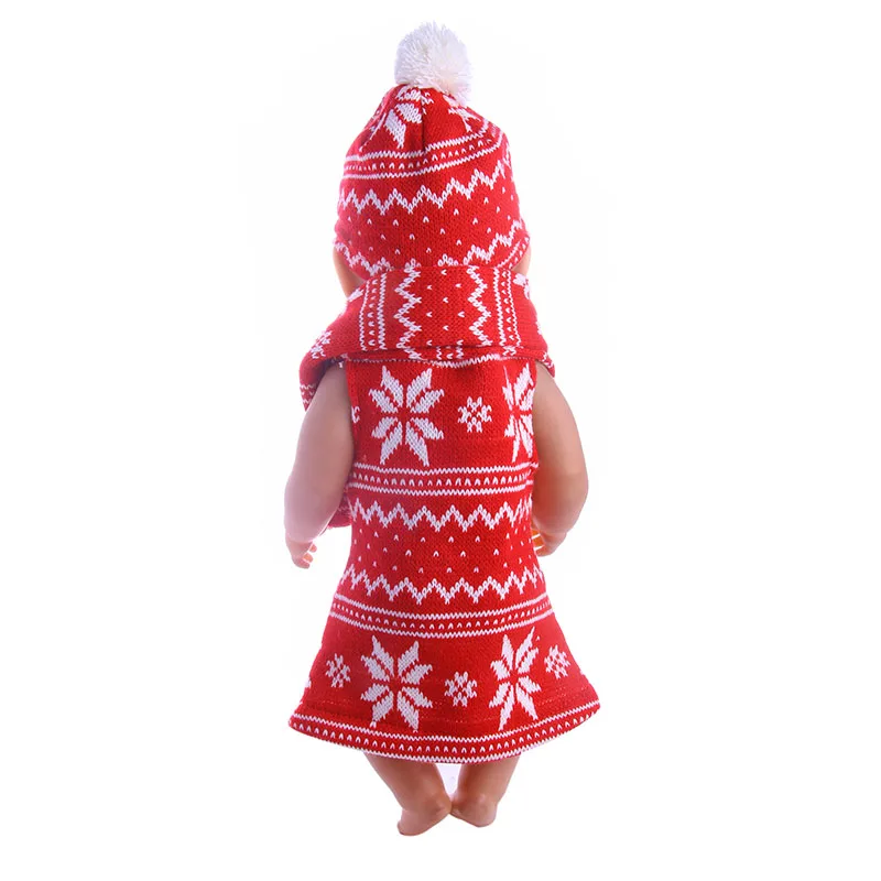 Doll Clothes Accessories Red Winter Sweater 3pcs Fit 18 Inch &amp 43 Cm - our Generati | Игрушки и хобби