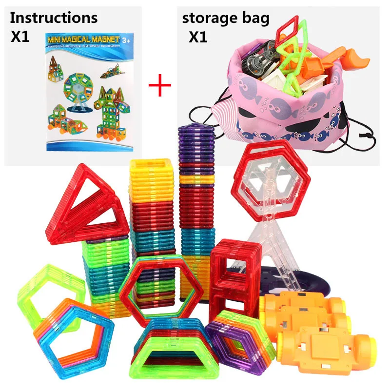 Vavis тови модели мини магнитных блоков развивающие Construction Set замок и робот игрушка