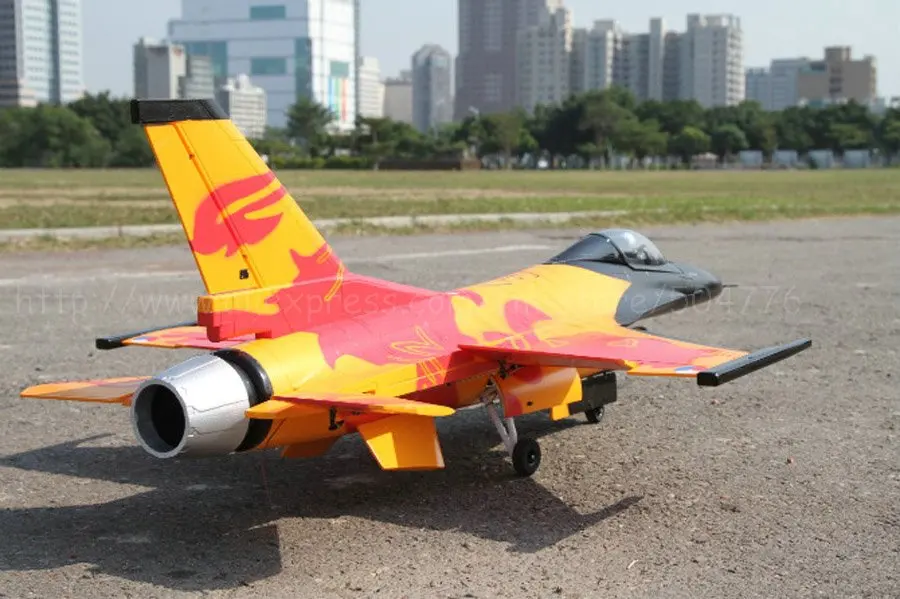 Пульт дистанционного управления f16 версия PNP 8 каналов 70 мм EDF RC самолет оранжевый