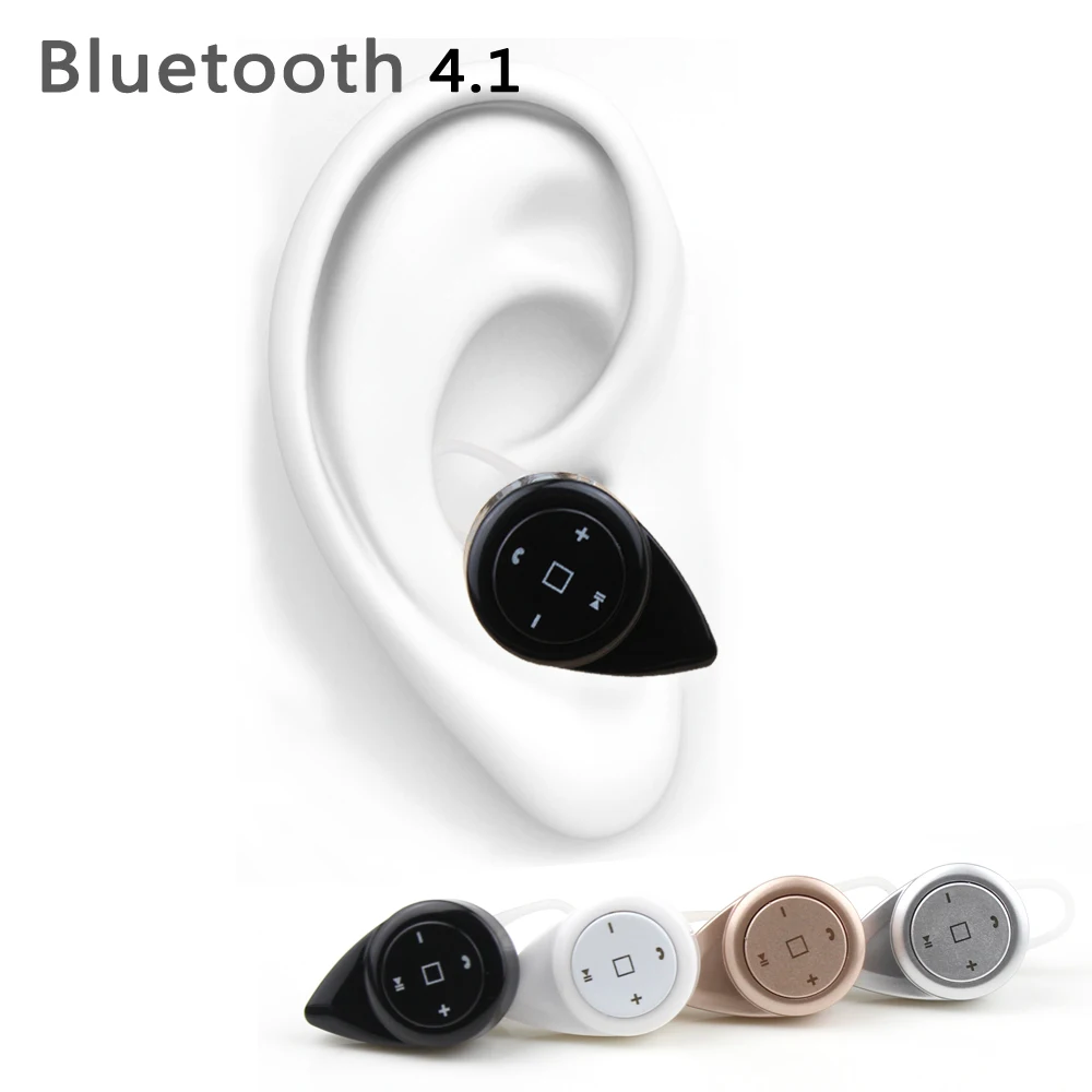Мини Стерео Наушники Daono с Bluetooth 4.0 Наушники-Вкладыши Беспроводные С Микрофоном