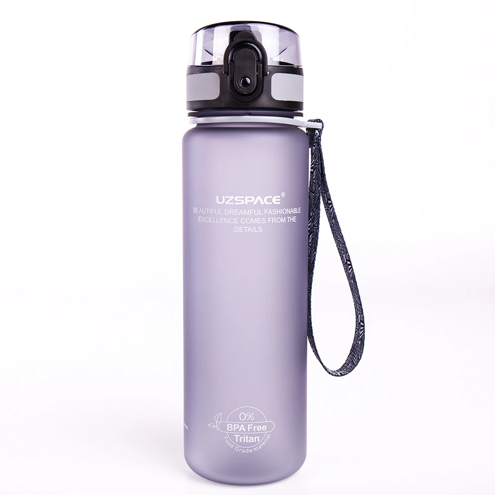 Uzspace 500 мл BPA бесплатно Пластик велосипедов Спорт бутылки с водой путешествия