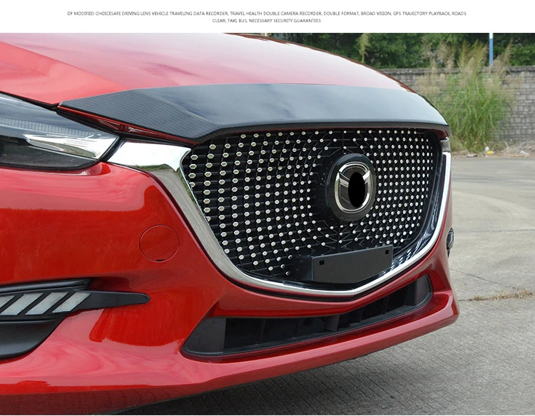 Авто аксессуары подходят для Mazda 3 Axela- ABS Хром передний бампер решетка гриль крышка отделка модифицированный 1 комплект