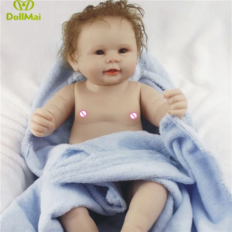 Силиконовая кукла reborn для всего тела 55 см Bebe boy corpo de silicone inteiro realista Подарочная