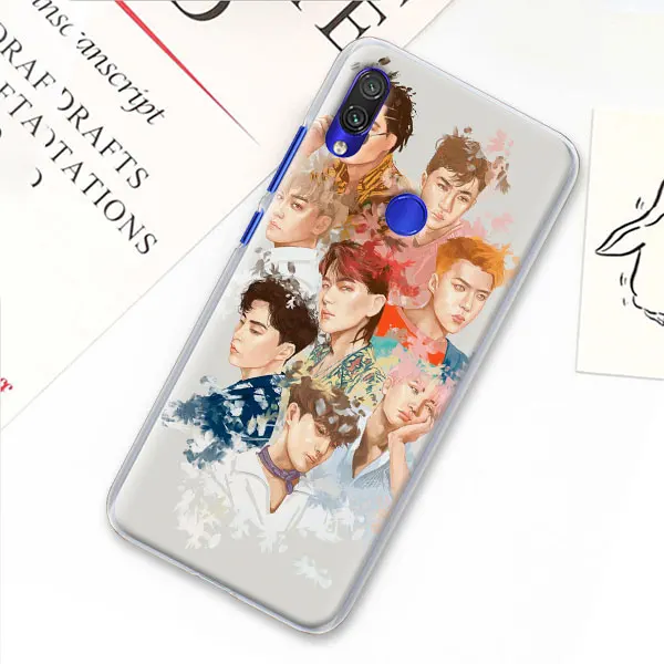 EXO band k-pop kpop чехол для телефона для Xiao mi Red mi 7 5 6 Pro Note 7 Pro 5 5A 6 mi A1 A2 8 Lite 9 чехол Coque - Цвет: 01
