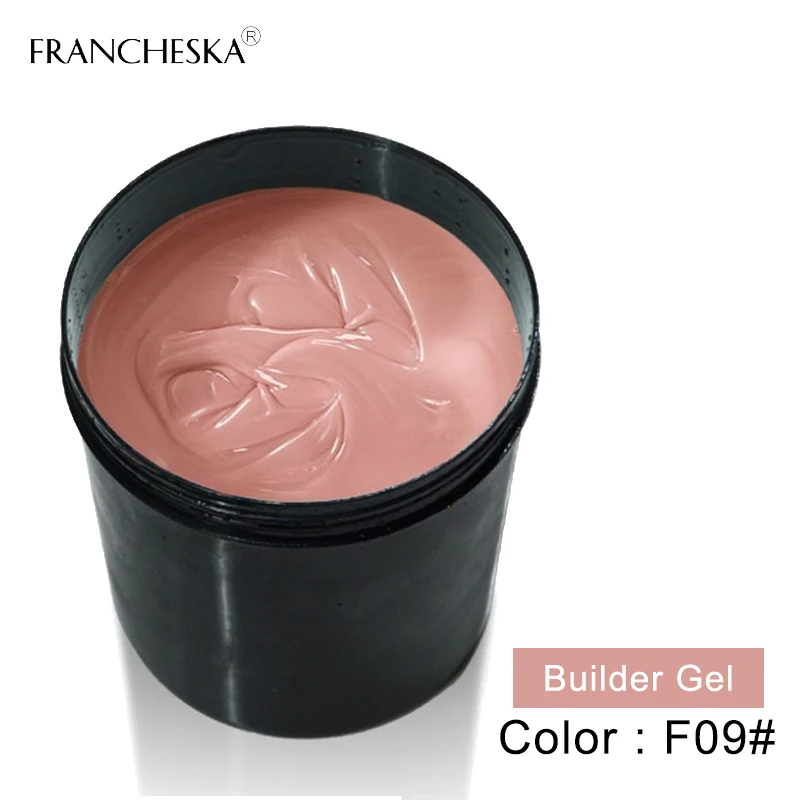 Franceska builder гель 1 кг, Гель-лак для ногтей, акрилгель, камуфляж, прозрачный, прозрачный, наращивание ногтей, строительство, длительный срок