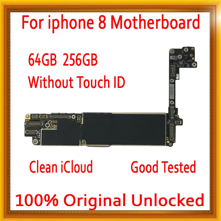 Полностью разблокированная материнская плата для iphone 8 4 7 дюйма с/без Touch ID 100%