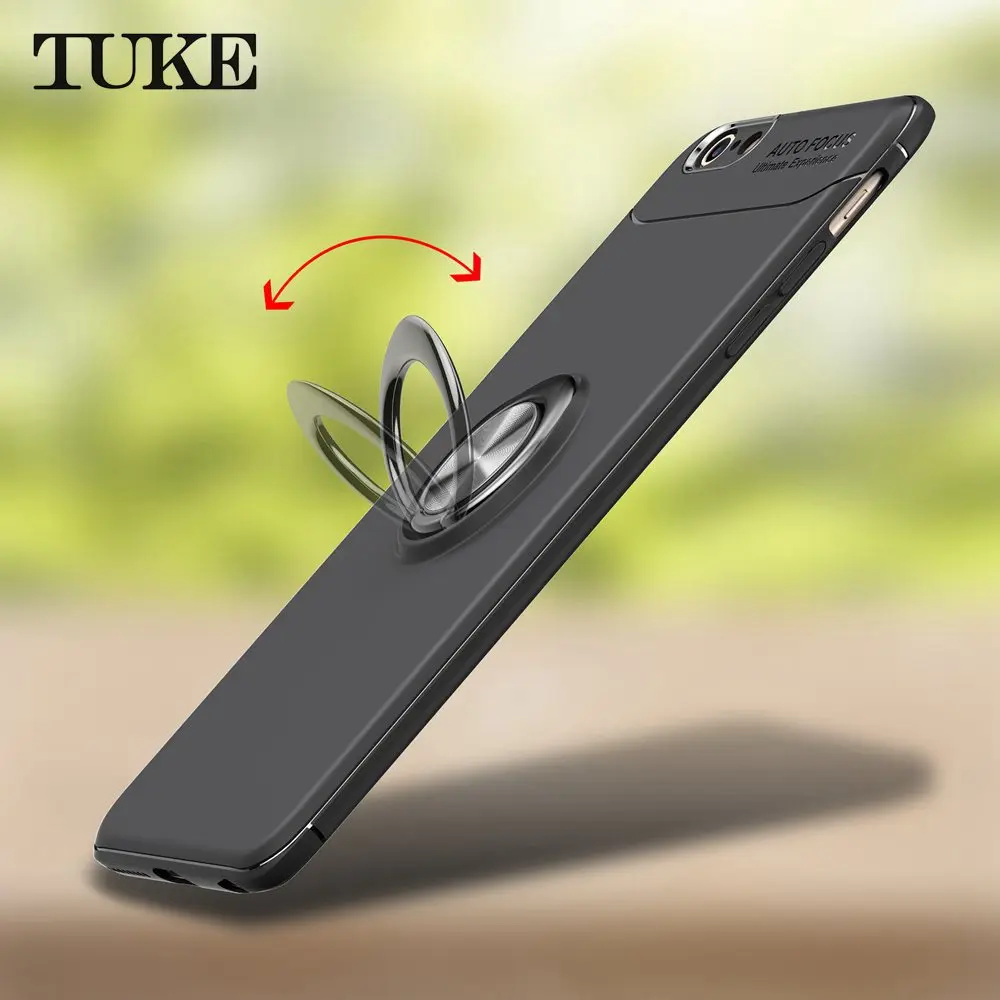 Для iPhone 7 и 8 чехол с держателем кольцо мягкие ТПУ Грязезащищенная амортизацию для