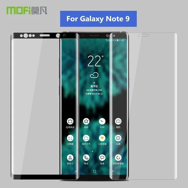 Стекло для Samsung Galaxy Note 9 Оригинальное MOFi 3D полное покрытие защитная пленка защита