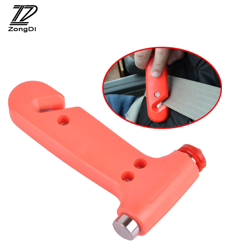 ZD 1Pc Car safety hammer multi-function Emergency survival tools for Renault duster Mazda 3 6 Chevrolet cruze Ford accessories