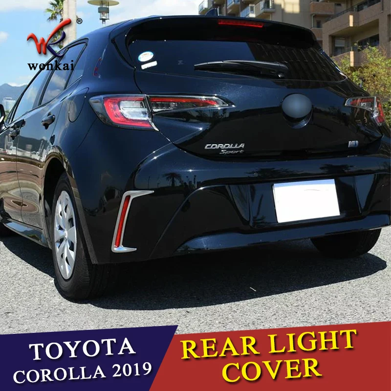 Для 2018 2019 Toyota Corolla Sport хэтчбек Auris ABS Chrome задний отражатель противотумансветильник