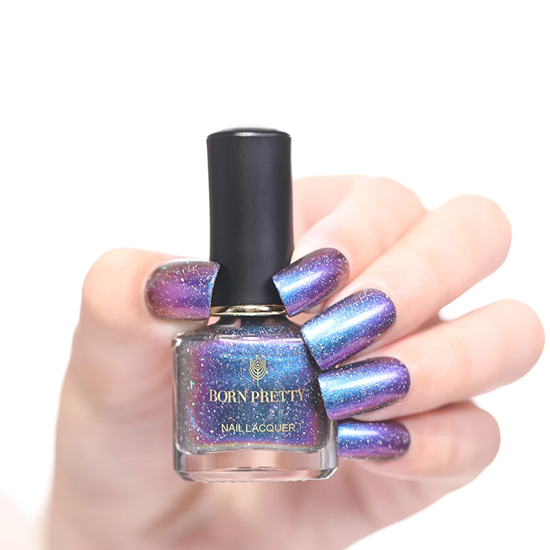 BORN PRETTY 6 мл Лак для ногтей Хамелеон блеск Galaxy дизайн ногтей маникюр серии Хамелеон 7 цветов