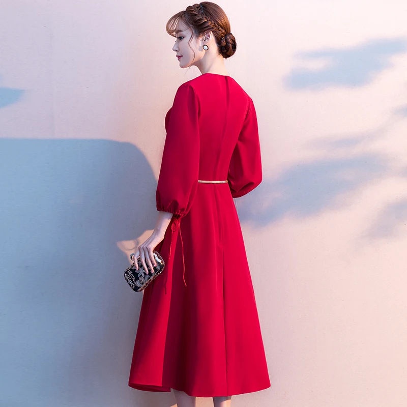 Robe De Soiree 2020 винно красные Новые Элегантные Длинные Формальные Вечерние платья а