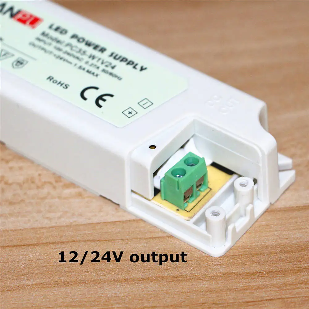 Светодиодный трансформатор ASMT постоянного тока 24 В светодиодный 15 Вт 35 60 Вт|light