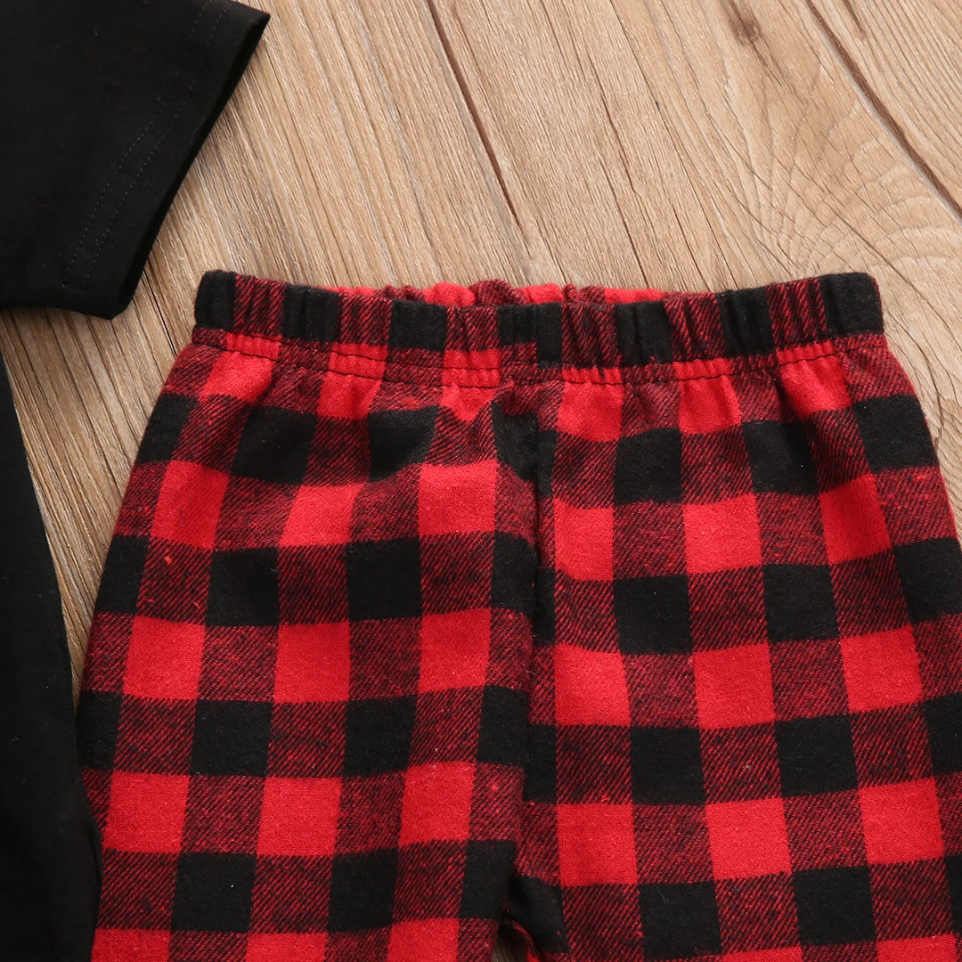 Emmababy 2PCS Clothes Set!! Infant Baby Boy Short Sleeve T-shirt Tops+Plaid Pants Outfits Set | Детская одежда и обувь