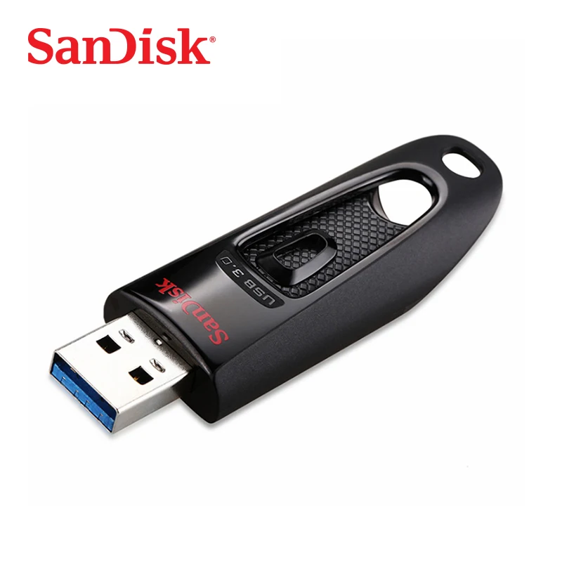 Двойной Флеш накопитель SanDisk Ultra USB флэш 16 ГБ 32 64 Гб 128 256 3 0 флеш 100 МБ/с. интерфейсом