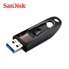 Двойной Флеш-накопитель SanDisk Ultra USB флэш-накопитель 16 ГБ 32 ГБ 64 Гб 128 ГБ 256 ГБ USB 3,0 флеш-накопитель 100 МБс. USB интерфейсом для рабочего ноутбука U диск (SDCZ48)