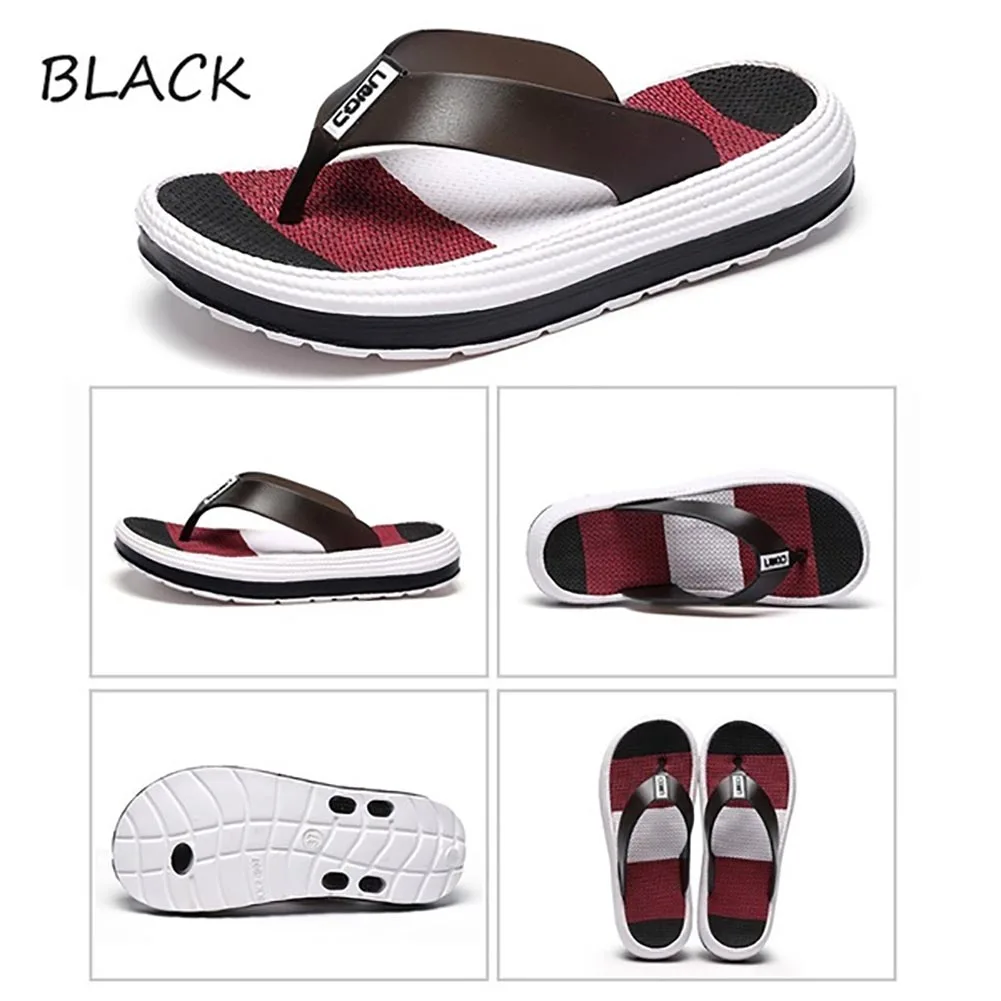 Женские нескользящие сандалии на толстой подошве цветные шлепанцы летняя