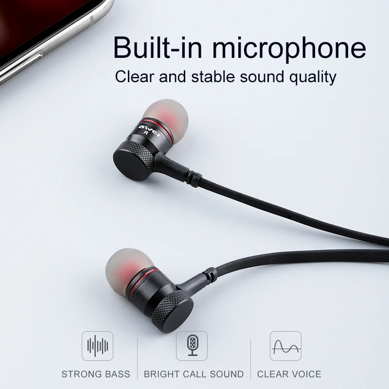 AWEI G10BL Bluetooth наушники беспроводные наушники 3D стерео спортивные наушники с микрофоном гарнитура Fone de ouvido для iPhone samsung