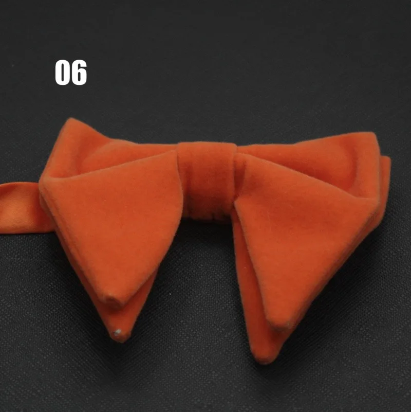 

Brand New Fashion Velvet Big Bowties for Women Mens Groom Wedding Bow Tie Skinny Solid Color Gravatas Slim Black Cravatn Navy