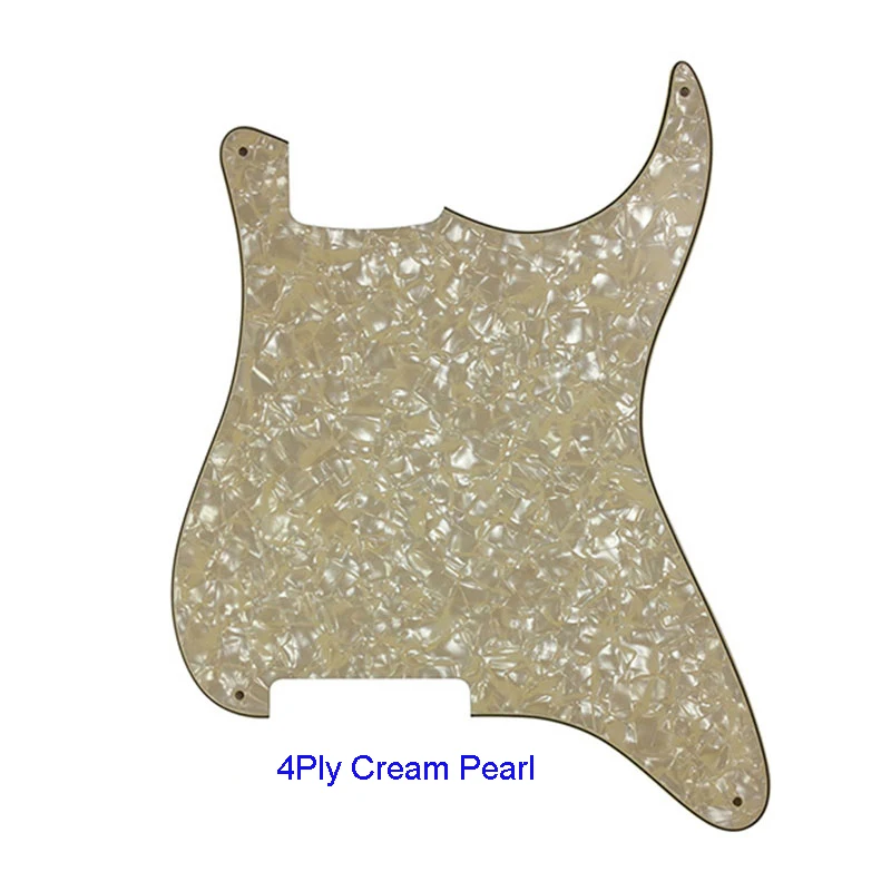 4Ply Cream Pearl Pleroo качество 4 гитара отверстия Stratocaster накладку Пустой материал для Страт Стиль на заказ - Цвет: 4Ply Cream Pearl