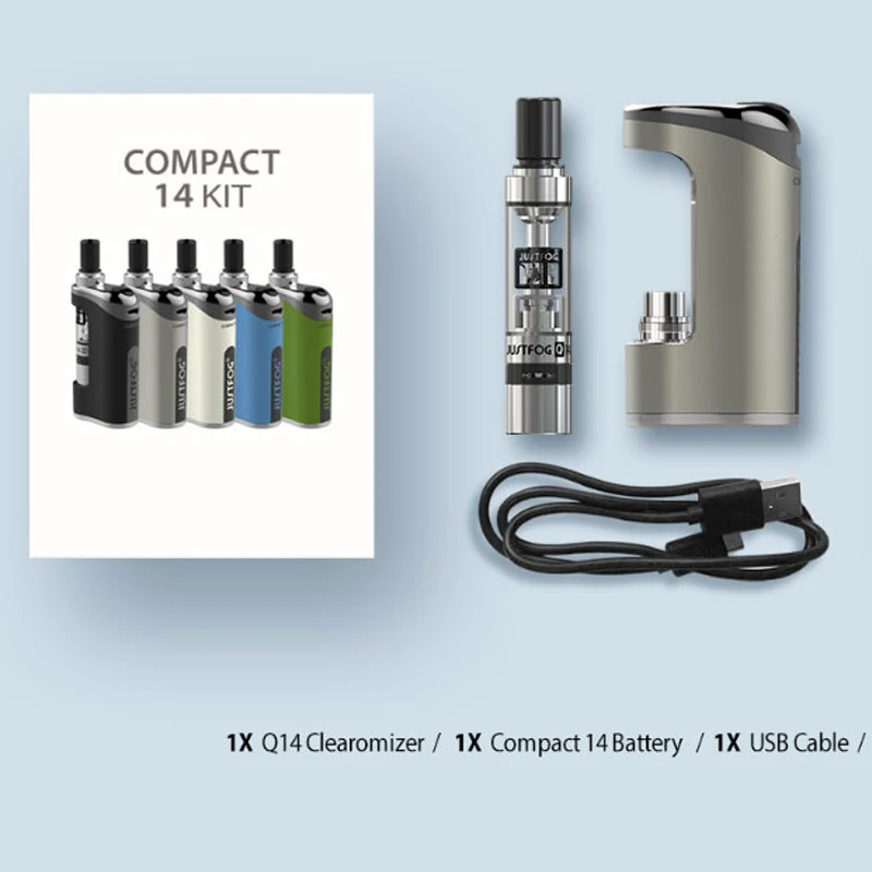 Оригинальный набор Justfog Compact 14 с боксмодом емкостью 1500 мА · ч вейпом и