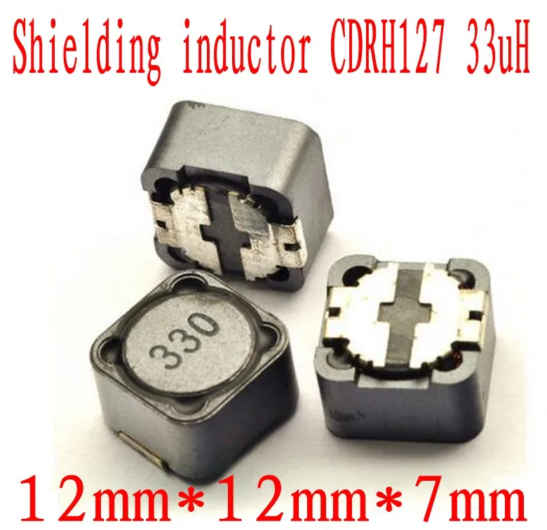 

500 шт./лот индуктор 12*12*7 33UH SMT SMD патч защитные Силовые индукторы CDRH127 33uh CDRH127R SMD Силовые индукторы