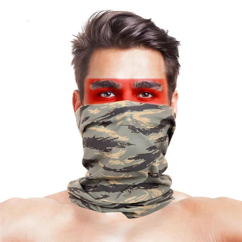 020 3D листья клена спортивные походные шарфы камуфляж Ciclismo шарфы полиэфирные анти-УФ пылезащитные маски для шеи для лица походные банданы для велоспорта - Цвет: 020